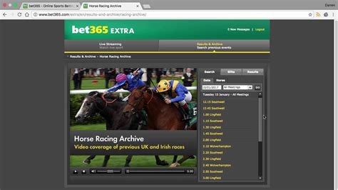 bet365 racing archive|The Bet365 Racing Video Archive .